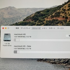 Apple iMac Late 2014 27インチ 1.12TB FusionDriveの画像
