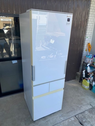 NO B539?福岡市内配送設置無料✨?SJ-GT42D-W 冷蔵庫 プラズマクラスター冷蔵庫 ピュアホワイト [415L /4ドア 