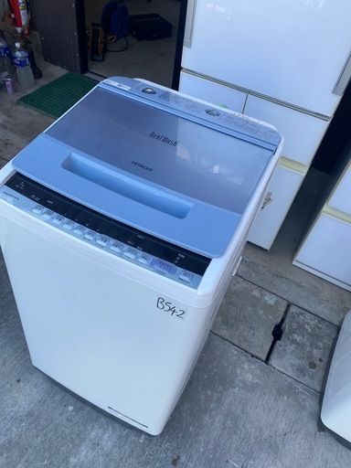NO B542?福岡市内配送設置無料✨?日立 HITACHI ビートウォッシュ 全自動洗濯機 （7kg） ブルー BW-V70C A 