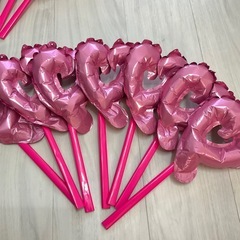 キラキラハート風船バルーンセット15点セット！の画像