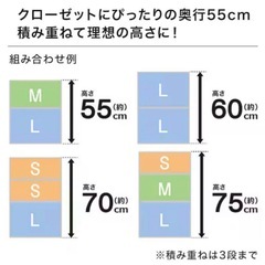 ニトリ クローゼットケース の画像