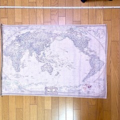 タペストリー（世界地図）の画像