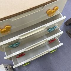 大特価！天板付きチェスト 4段プラチェスト 幅73㎝ ディズニー キッズチェスト 札幌市手稲区の画像