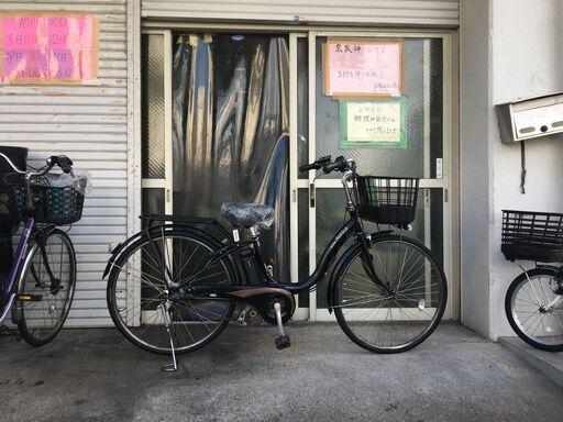 地域限定送料無料　ブリヂストン　アシスタ　12,3AH　子供乗せ　黒　パスウィズ　ビビDX　神戸市　電動自転車