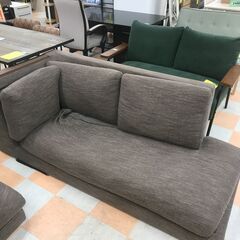 【ジャングルジャングル石川金沢店】  ソファーL字型 ブラウン/木目 W①120 ②180×D75×H68 クリーニング済み												の画像