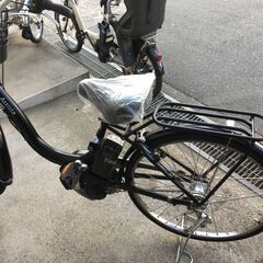 地域限定送料無料　ブリヂストン　アシスタ　12,3AH　子供乗せ　黒　パスウィズ　ビビDX　神戸市　電動自転車　の画像