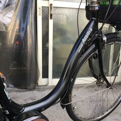 地域限定送料無料　ブリヂストン　アシスタ　12,3AH　子供乗せ　黒　パスウィズ　ビビDX　神戸市　電動自転車　の画像