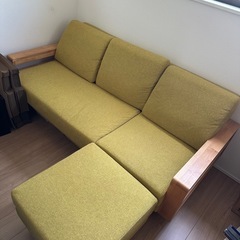 3人がけカウチソファの画像