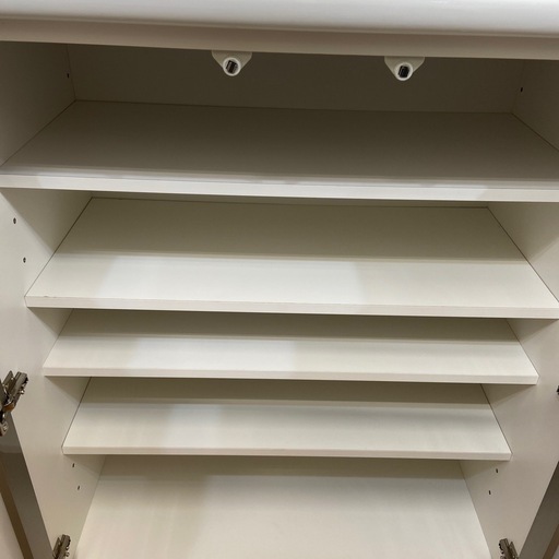 【来店いただける方限定】　ニトリ　2枚扉キッチンカウンター　ホワイト　引出し付　【トレファク摂津店】