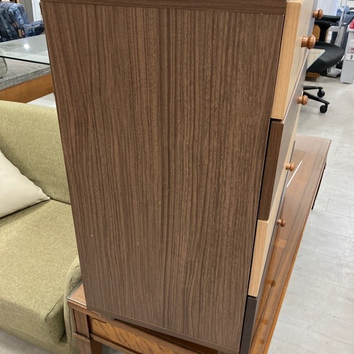 ニトリ ローチェスト 4段 リセナ ブラウン【トレファク堺福田店】