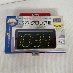 【ELEKIT】 イーケイジャパン エレキット デカデジ クロックIII BT-8281 グリーン デジタル時計 緑色 LED A0539  の画像