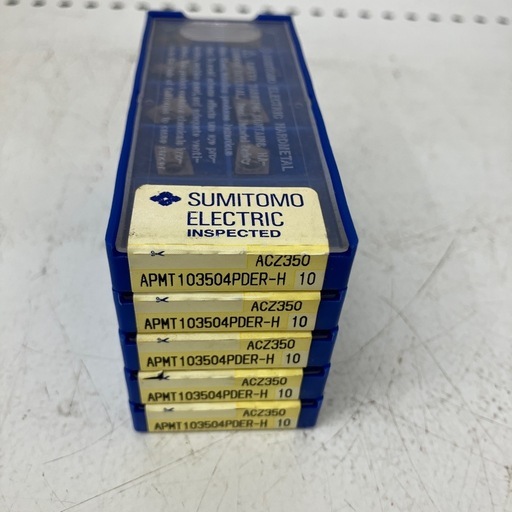 【未使用】【店頭引取限定】住友電工ハードメタル APMT103504PDER-H-ACZ310 SEC-ウェーブ多機能 WMM2000E/EL/ELH/EXLH型用インサート APMT 8580円