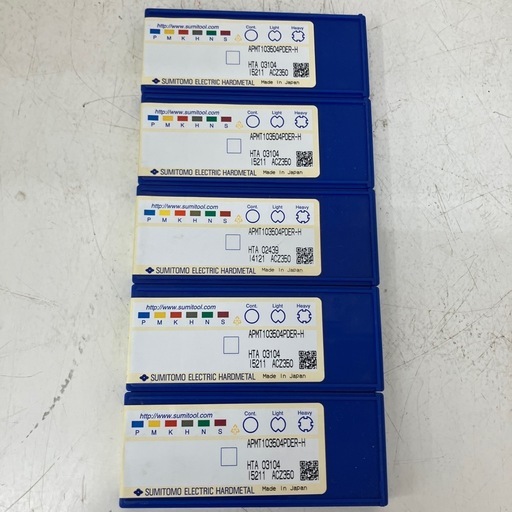 【未使用】【店頭引取限定】住友電工ハードメタル APMT103504PDER-H-ACZ310 SEC-ウェーブ多機能 WMM2000E/EL/ELH/EXLH型用インサート APMT 8580円