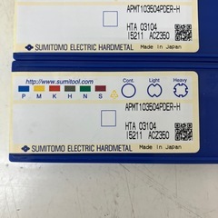 【未使用】【店頭引取限定】住友電工ハードメタル APMT103504PDER-H-ACZ310 SEC-ウェーブ多機能 WMM2000E/EL/ELH/EXLH型用インサート APMT 8580円の画像