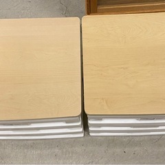 ☆ 3段ウッドトップチェスト　IRIS OHYAMA アイリスオーヤマ　キャスター付き　2点まとめての画像