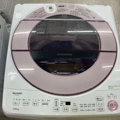 【愛品館江戸川店】保証充実　シャープ　2021年製　7.0kg全自動洗濯機　ES-GV7E-Pの画像