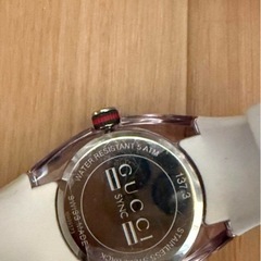 新品　GUCCI SYNC ホワイト ラバーベルト 時計　シェリーラインの画像