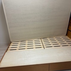 大塚家具　ダブルサイズ　ベッドフレーム&マットレスの画像