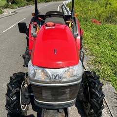 ヤンマー トラクター　24馬力 4WDパワステ ポンパ　自動水平 モンロー 自動耕深 倍速 PTO逆転 EF224 耕耘幅1500mm キャノピー付き 四駆　耕運　畑　田 畜産 ディーゼル　宮崎　簡易始動動画ありの画像