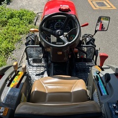 ヤンマー トラクター　24馬力 4WDパワステ ポンパ　自動水平 モンロー 自動耕深 倍速 PTO逆転 EF224 耕耘幅1500mm キャノピー付き 四駆　耕運　畑　田 畜産 ディーゼル　宮崎　簡易始動動画ありの画像