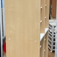 シューズラック 2列×12足 ナチュラル&ホワイト 中古の画像
