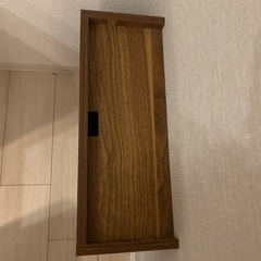 ルーターボックス　サイドテーブル　ルーター隠し　ウォルナットの画像