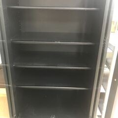 【ジャングルジャングル石川金沢店】  食器棚 ブラック/木目 W60×D36×H180 クリーニング済み												の画像