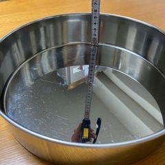 ステンレス製　底が抜けるケーキ型🍰の画像
