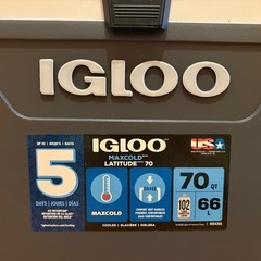 IGLOO Latitude 70 マックスコールド クーラーボックス 70QTの画像