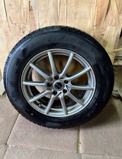 225/65R17　7分山スタッドレスタイヤ グッドイヤーICE NAVI7 EuroSportsアルミホイール