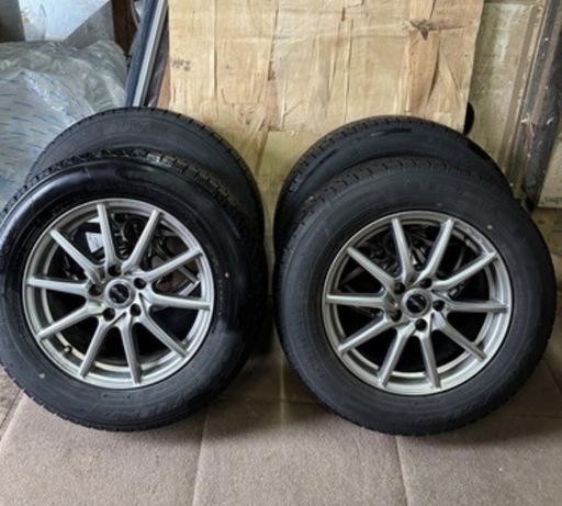 225/65R17　7分山スタッドレスタイヤ グッドイヤーICE NAVI7 EuroSportsアルミホイール