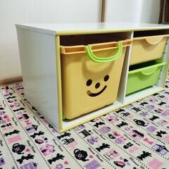 おもちゃ箱 カラーボックス 収納棚の画像