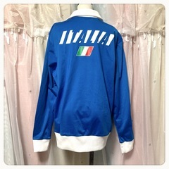 ꒰PUMA꒱防寒 ジャージ 青 イタリア国旗 メンズ長袖 トップス スポーティーの画像