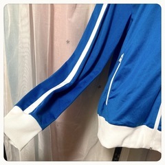 ꒰PUMA꒱防寒 ジャージ 青 イタリア国旗 メンズ長袖 トップス スポーティーの画像