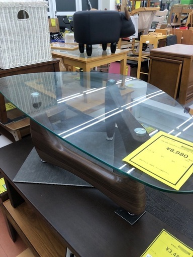 ★限定SALE20%OFF★《尼崎市/リサイクルショップドリーム次屋店》イサムノグチ　デザインガラステーブル☆尼崎市若王寺☆