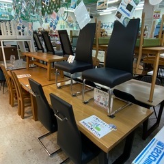 【愛品館 江戸川店 】天然木 ベンチダイニングテーブル4点セット の画像