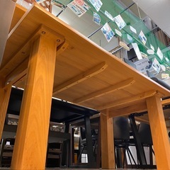 【愛品館 江戸川店 】天然木 ベンチダイニングテーブル4点セット の画像
