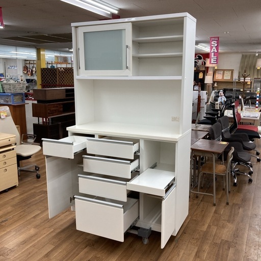 ジモティー限定価格！S749 ⭐ NITORI ニトリ キッチンボード KRISNA120 クリスナ 幅120cm USED