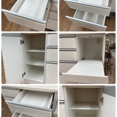 ジモティー限定価格！S749 ⭐ NITORI ニトリ キッチンボード KRISNA120 クリスナ 幅120cm USEDの画像