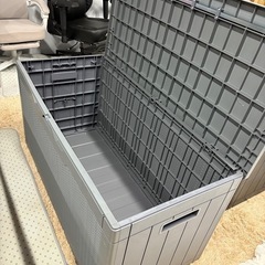 未使用品　380L物置 少し傷あり 収納庫 屋外 防水 耐候 380Ｌ大容量 幅123*奥行57*高さ62cm ベランダ収納 大型物置 倉庫 ベランダストッカー 屋外収納 ガーデン収納 ベンチ コンテナ ガーデン/庭/ベランダ 収納 大容量 おしゃれの画像
