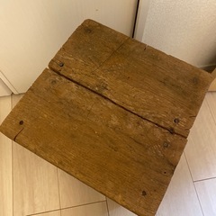 レトロ 図工室 学校 理科室 技術室 木製 スツール 椅子 アンティーク 古道具の画像