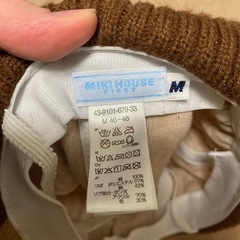 ミキハウス 子供用帽子の画像