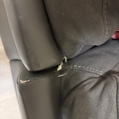 ニトリ　L字型大型ソファ紺色
の画像