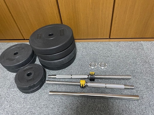 引き取り限定　バーベルとラックのセット　60kg 