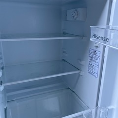 中古美品　2023年ハイセンスHisense 冷蔵庫 124L HR-B12E3W一人暮らしお勧めします の画像