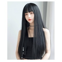 ウィッグストレートセミロングの画像