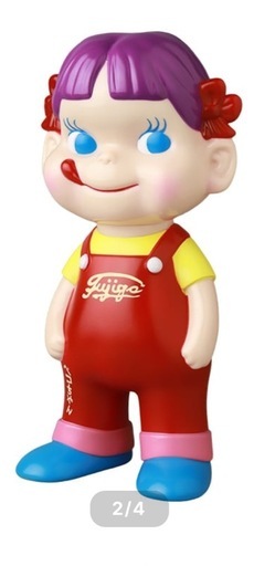 不二家　ソフビコレクション ペコちゃん　ロングまつ毛