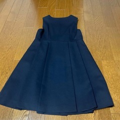 ショパン　120cm ウールジャンパースカート　濃紺の画像