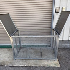 INT57⭐️美品⭐️ゴミステーション　鉄メッシュ　大型ゴミ箱　カラス対策バッチリ💁の画像