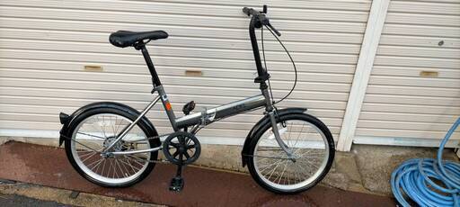 ◇折りたたみ自転車 ADEL 20インチ 切り替えなし アーデル グレー 中古品◇001